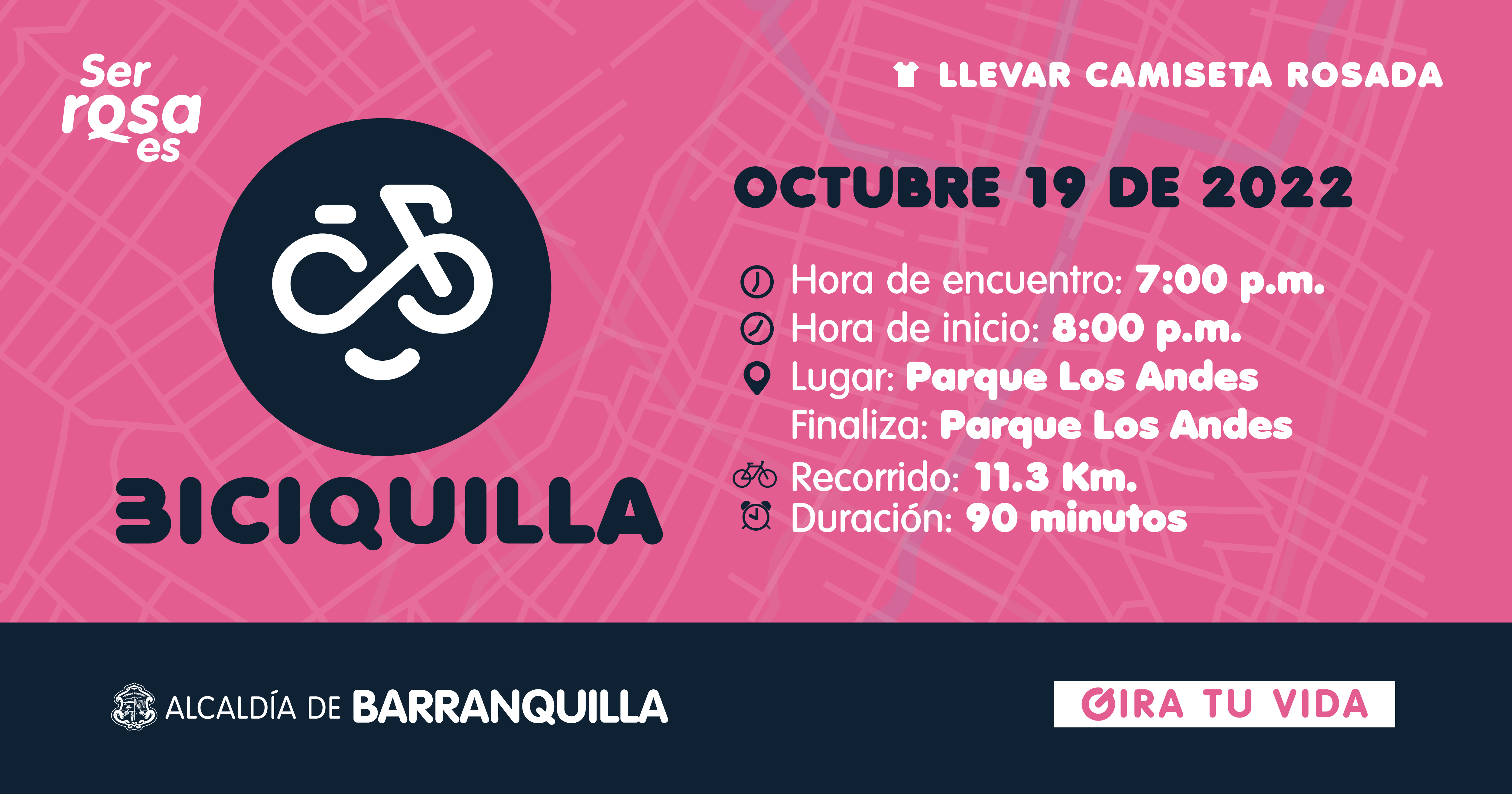 Barranquilla se pone modo rosa con la Biciquilla