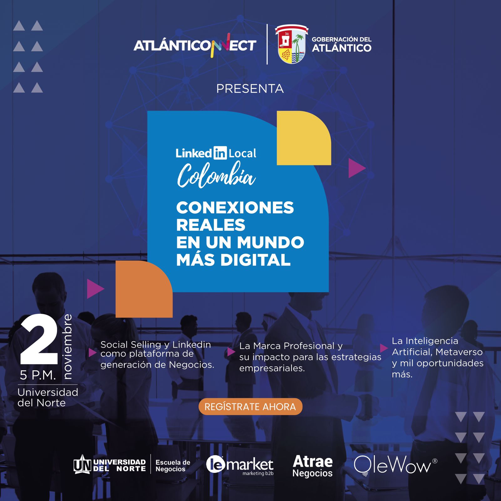 Con apoyo de la Gobernación, Atlánticonnect organiza Linkedin Local Colombia, un evento para aprovechar al máximo la plataforma