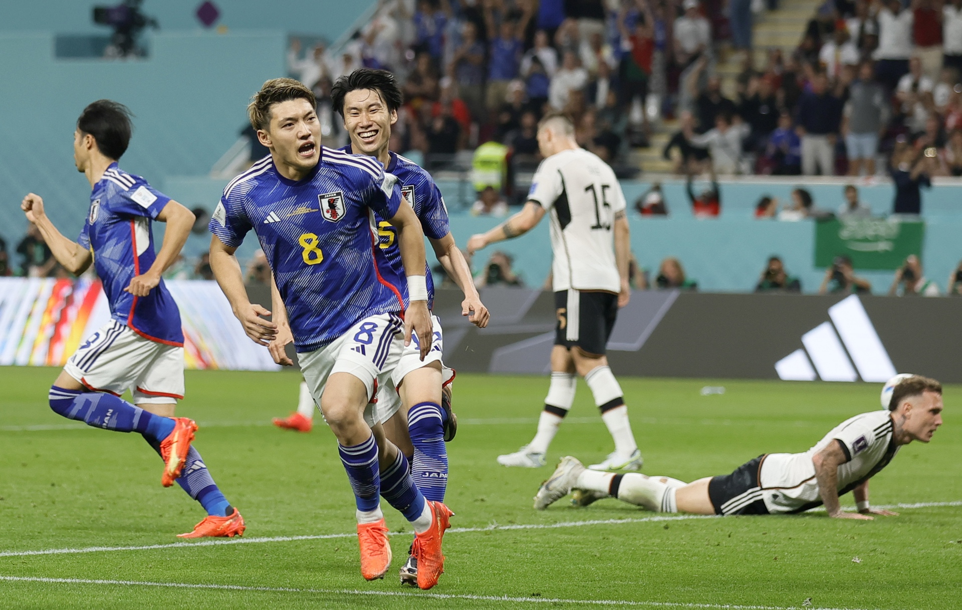 Cae otro grande Japón golea a Alemania y firma otra campanada
