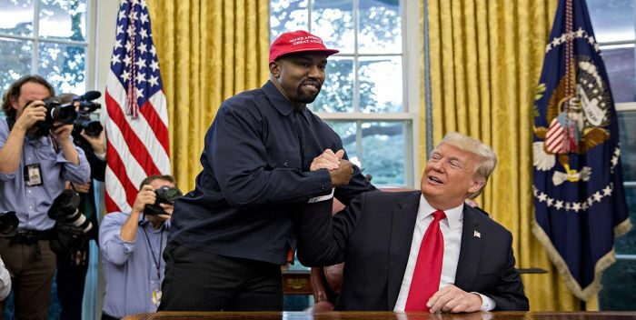 Kanye West le pide a Donald Trump que sea su dupla para las presidenciales del 2024
