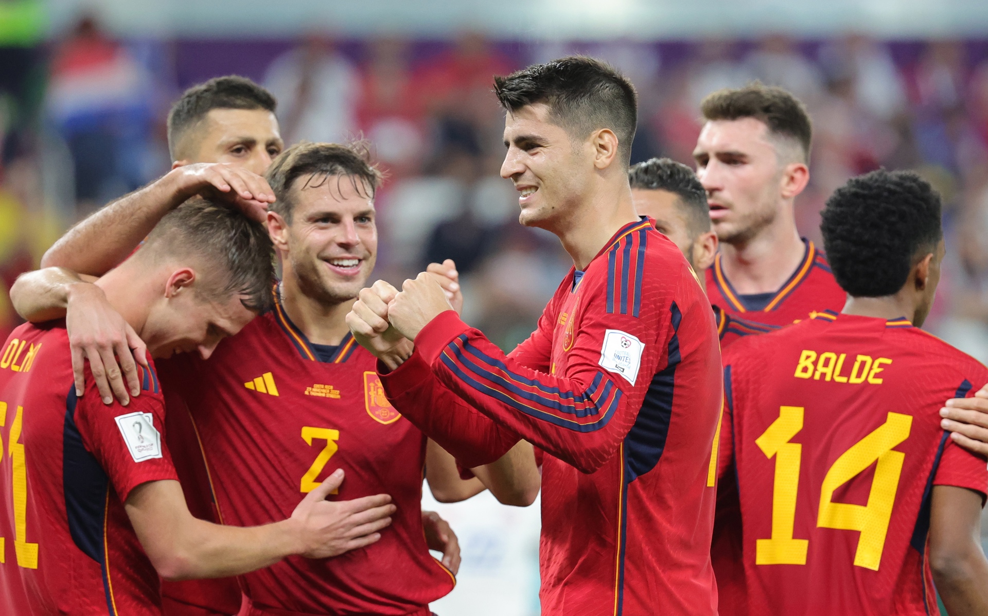 Los Españoles golearon a Costa Rica 7-0
