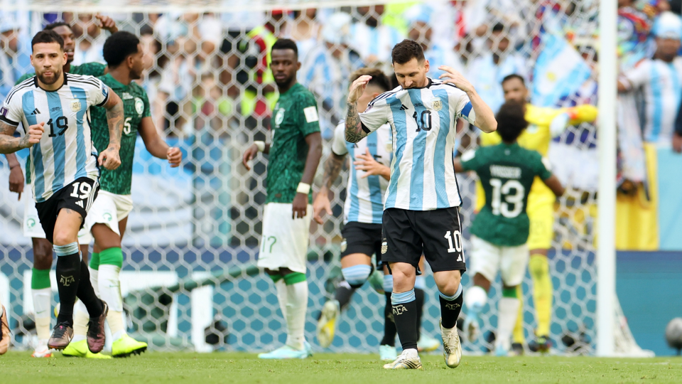 Sorpresa mundial: Argentina 1 Arabia Saudita 2