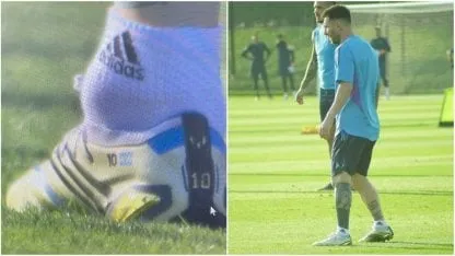 Leo Messi en el ojo de los médicos de la selección Argentina