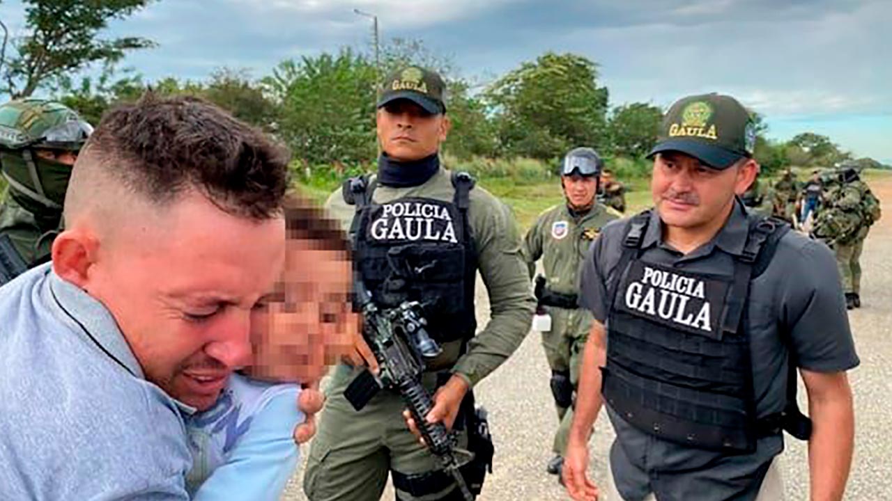 Niño de 18 meses fue rescatado por el Gaula de la Policía en el Cesar, tras cuatro días de secuestro