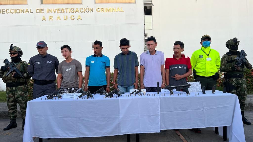 Capturados cinco presuntos integrantes del GAO-r Estructura Criminal de las disidencias de las FARC