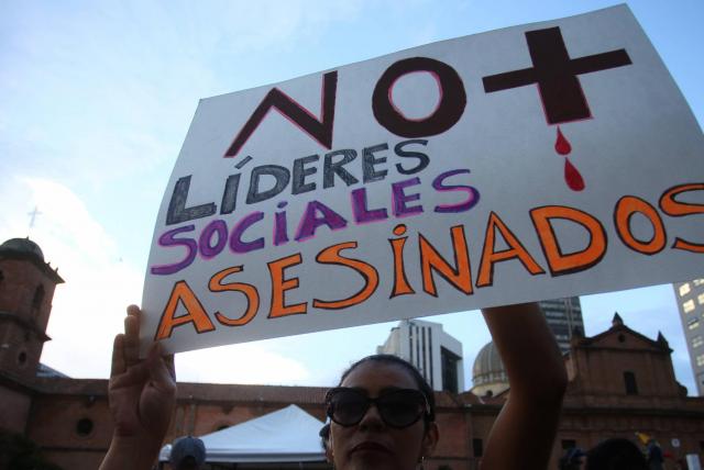 Defensoría reporta 199 asesinatos de líderes sociales en este año 2022