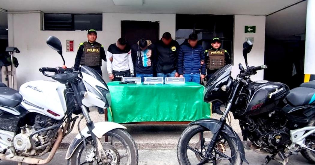 Banda «Los Motoladrones» son capturados en Bogotá
