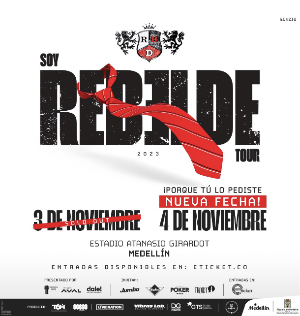 Tras agotar en pocas horas la primera fecha en Medellín, RBD anuncia segunda presentación