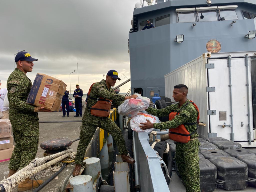 “Navegando al corazón del pacifico” campaña humanitaria liderada por la Armada de Colombia