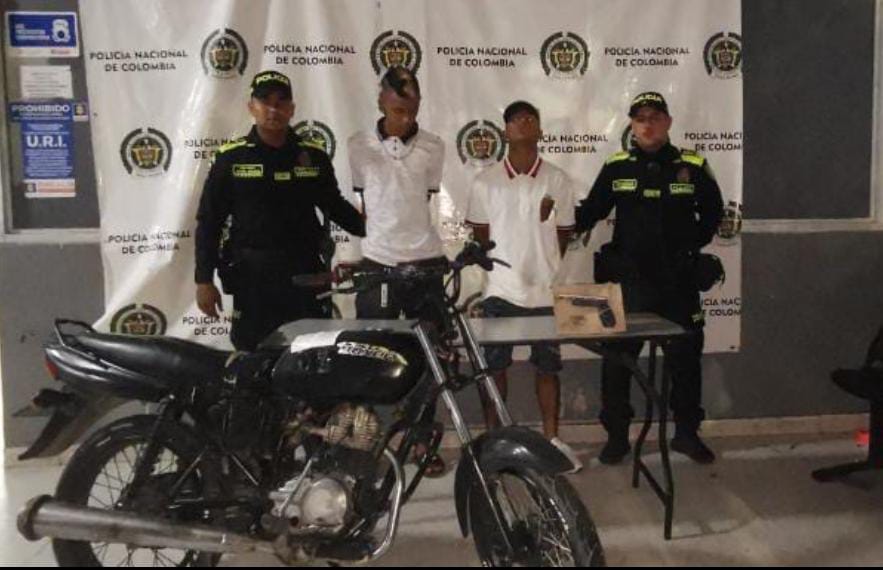 Capturados por el delito de porte ilegal de arma en el barrio ‘La luz’ en Barranquilla