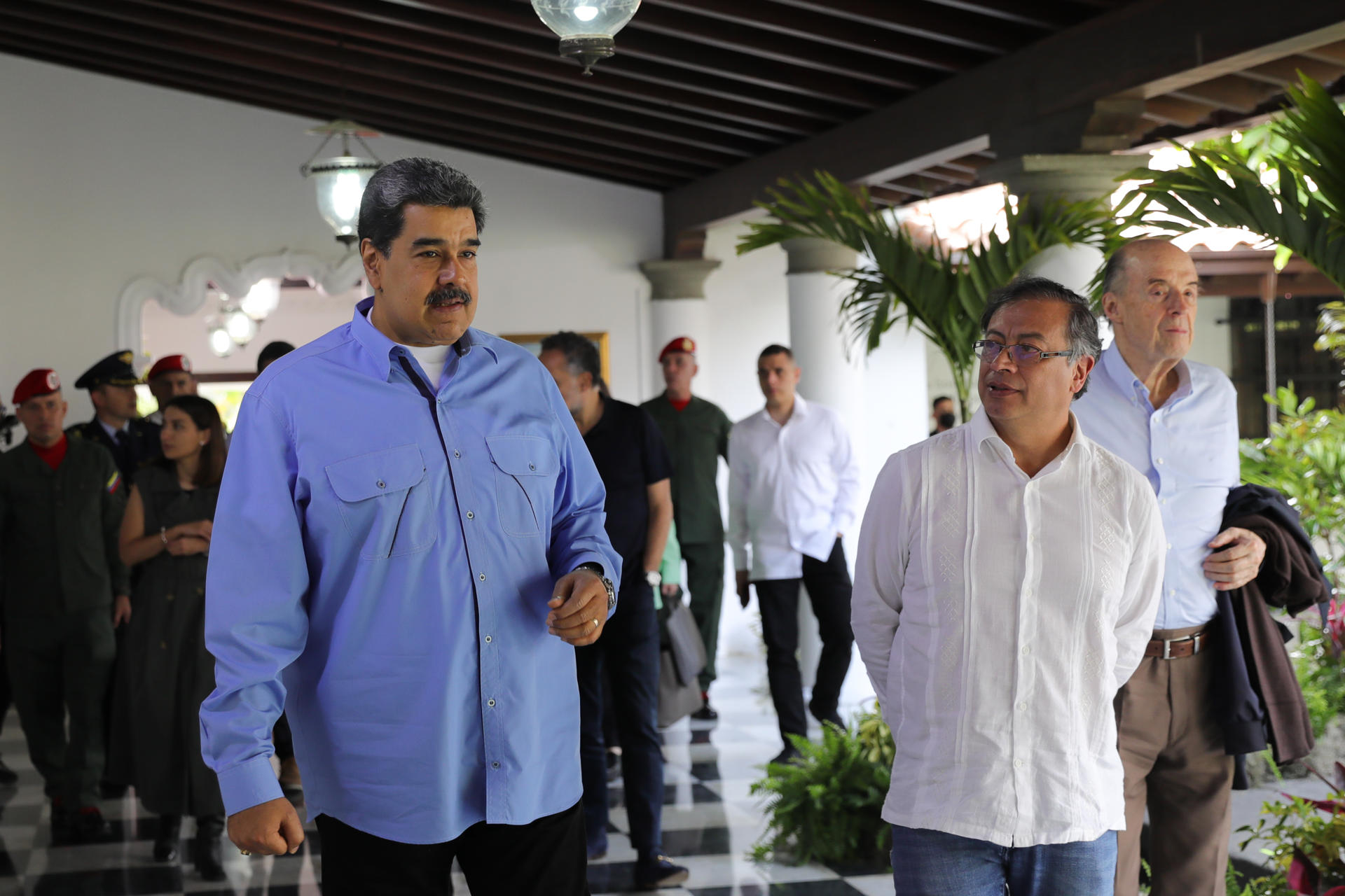 El presidente Nicolas Maduro recibe a Gustavo Petro por tercera vez en Caracas para «reunión de trabajo»