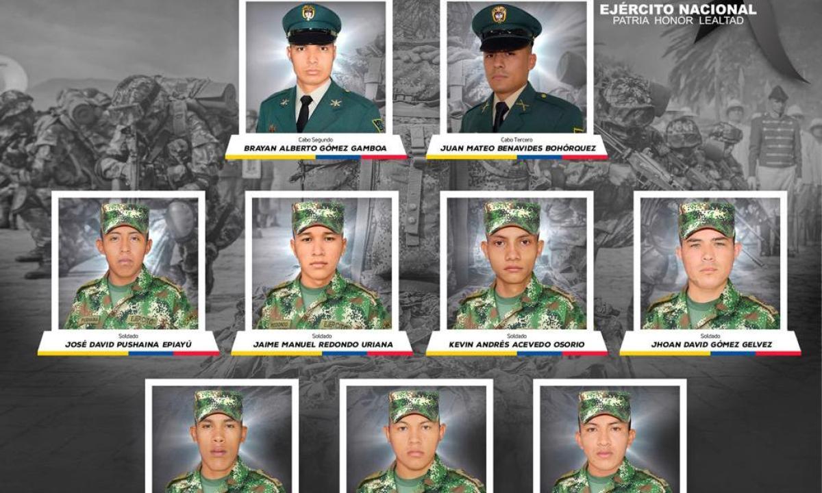 Rechazo por atentado atribuido al ELN que deja 9 soldados muertos