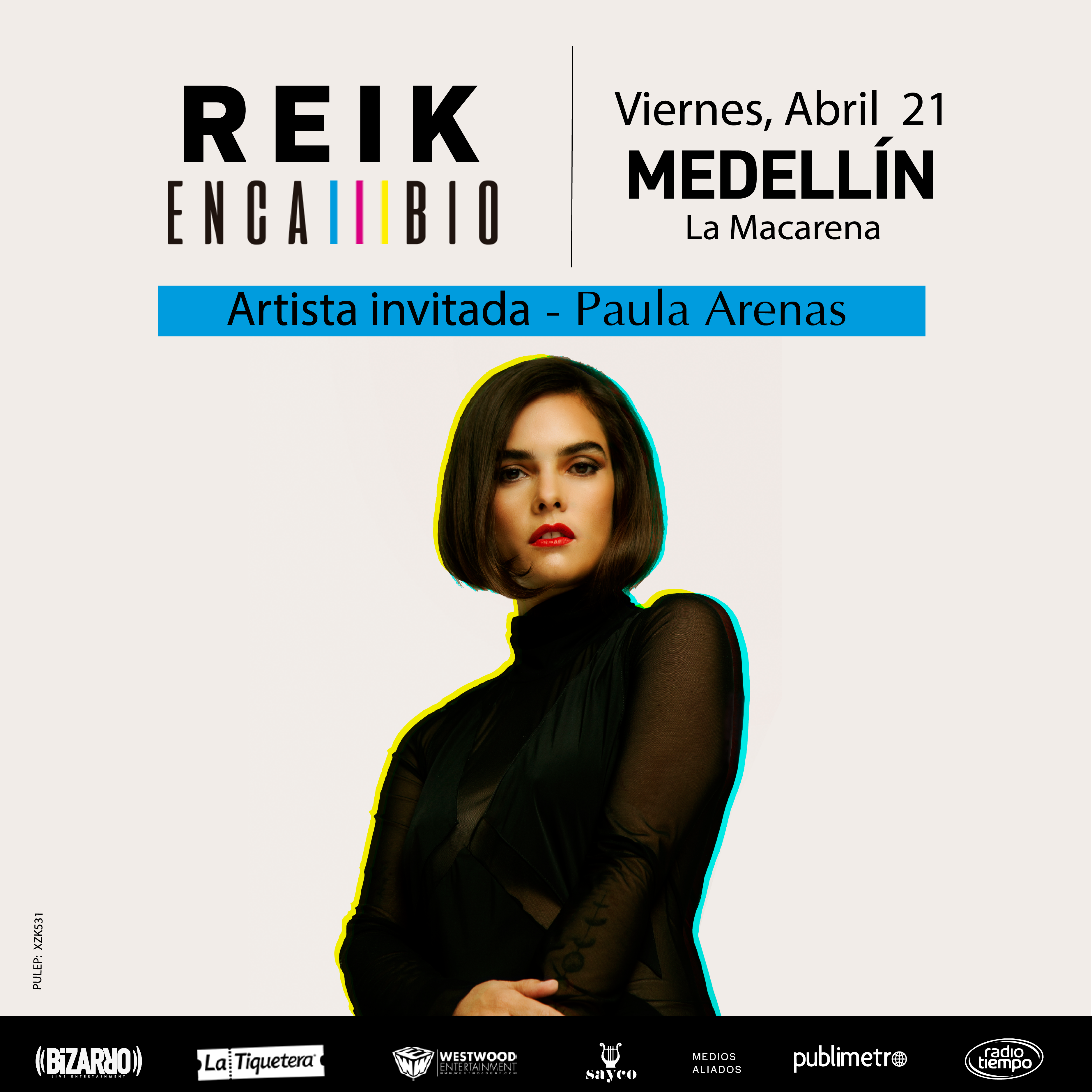 Paula Arenas será la invitada especial de Reik, durante “Encambio Tour Colombia”