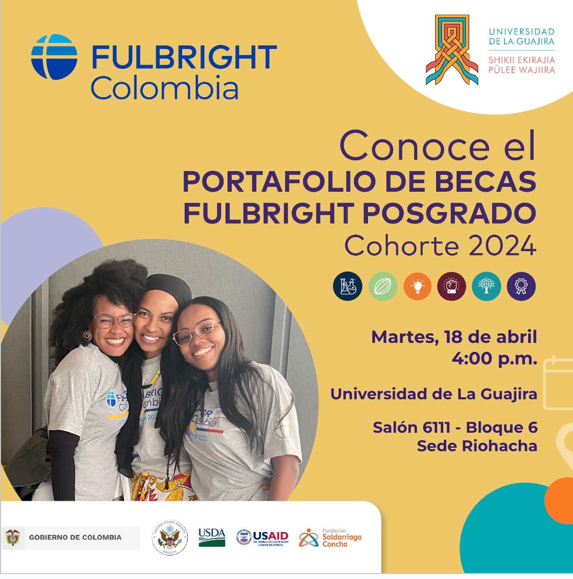¡Atención Riohacha! Fulbright Colombia presenta becas de Posgrado 2023 en Estados Unidos