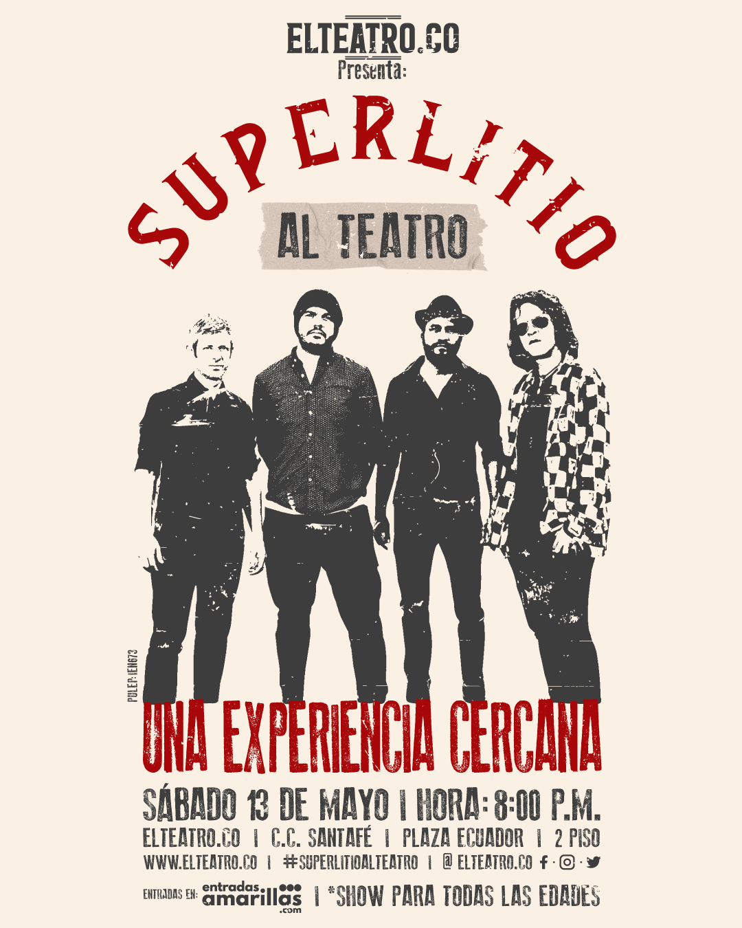 Superlitio regresa a Bogotá con una presentación única en elteatro.co