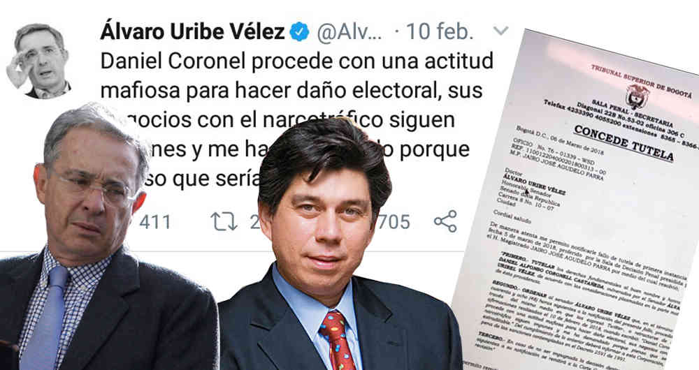 Fiscalía cita al expresidente Álvaro Uribe por un caso de calumnia contra el periodista Daniel Coronell