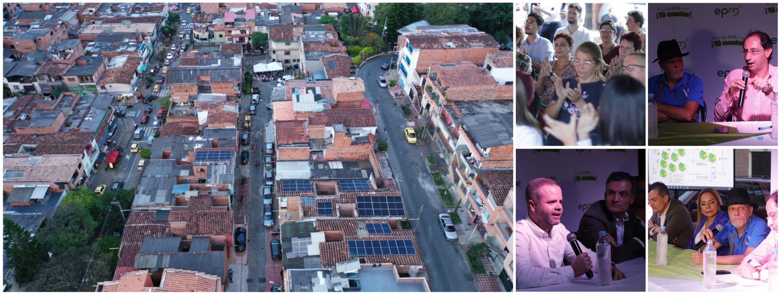 El barrio El Salvador de Medellín es la primera comunidad energética solar de Colombia @epmestamosahi