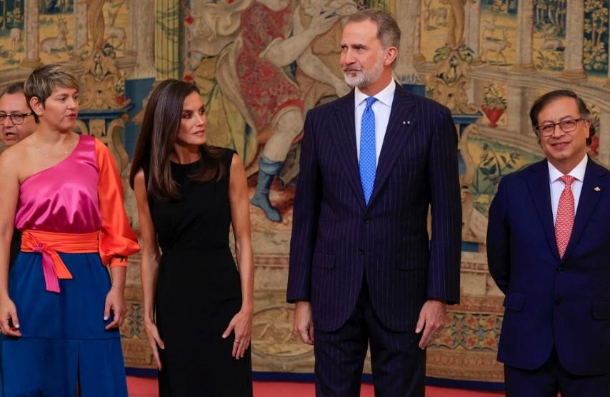 Recepción a los reyes de España con sabor a Colombia