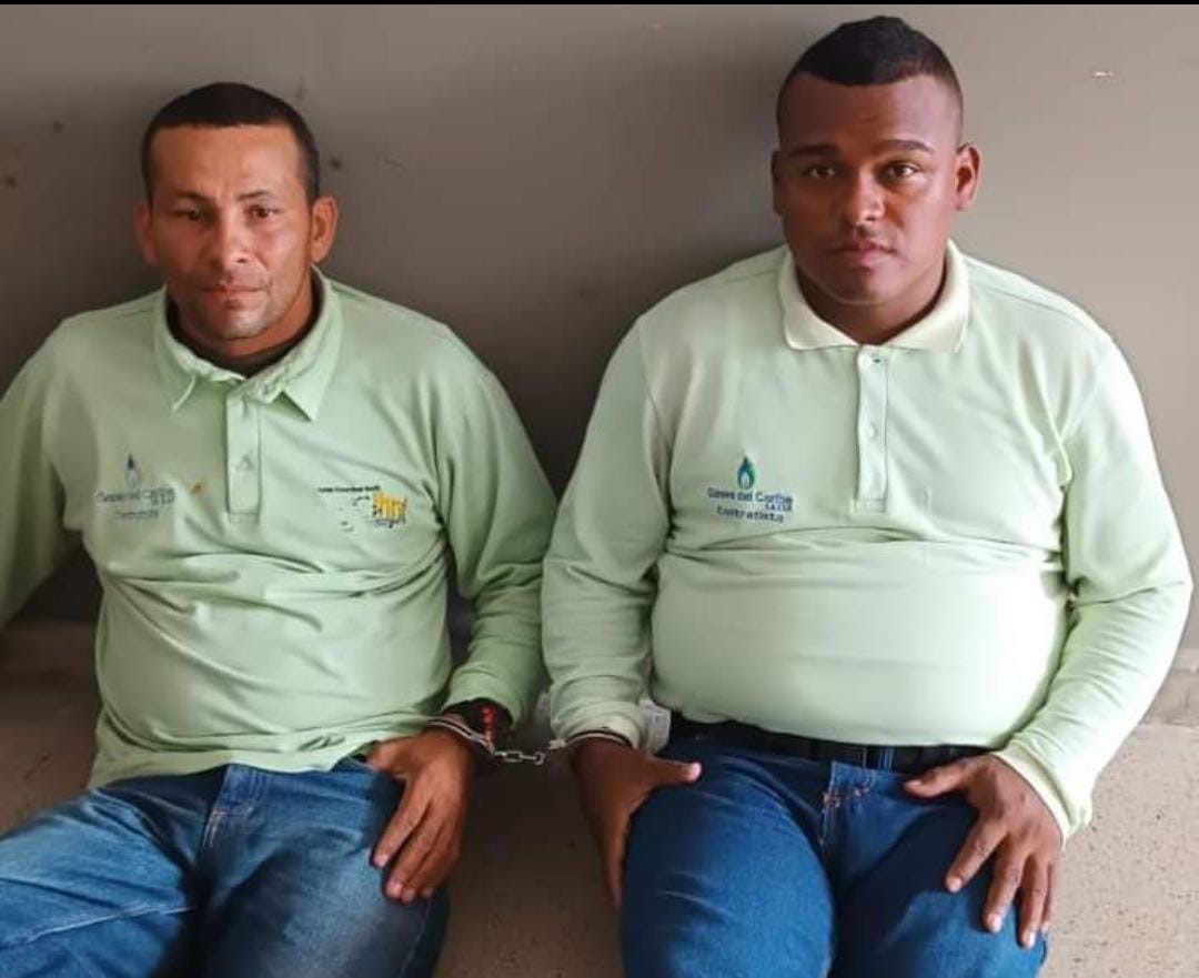 Capturados dos falsos funcionarios de gases del caribe en Sabanagrande, Atlántico
