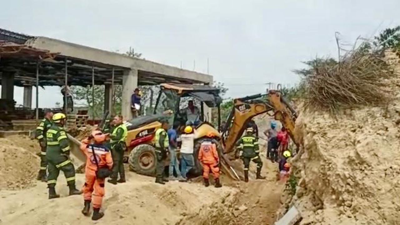 Accidente en una construcción de Puerto Colombia deja dos muertos y un herido