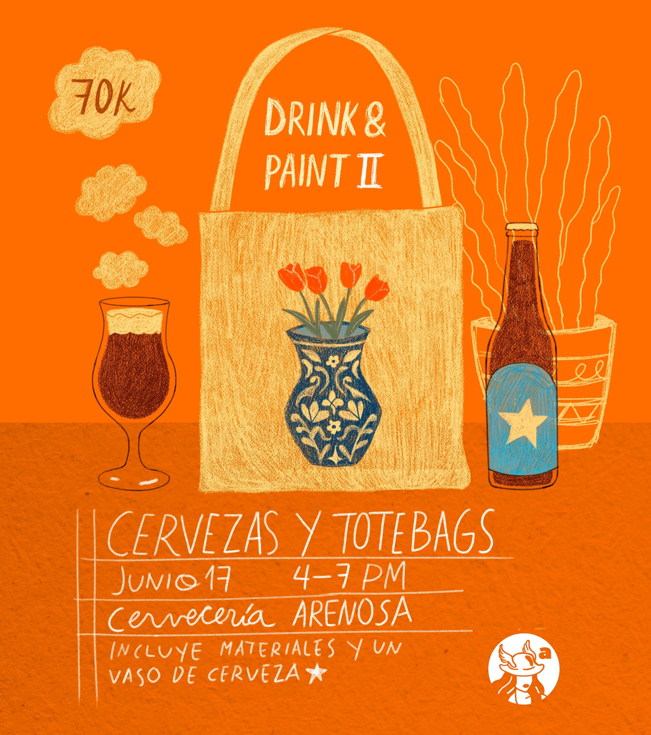 «Drink & Paint: Un encuentro artístico para expresar tu creatividad»