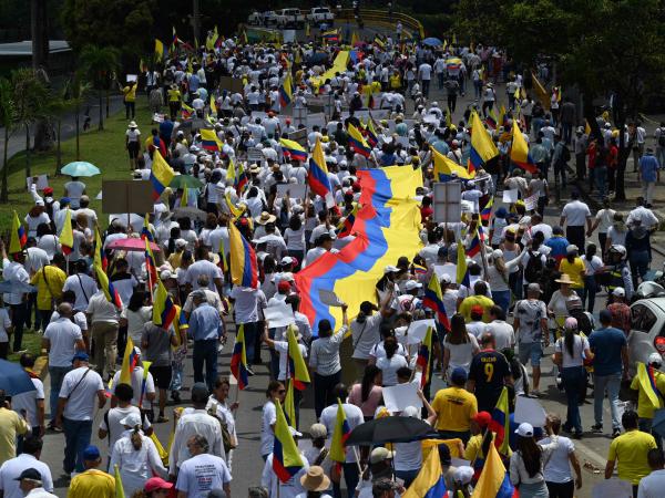 Marcha Nacional contra las Reformas sociales de Gustavo Petro