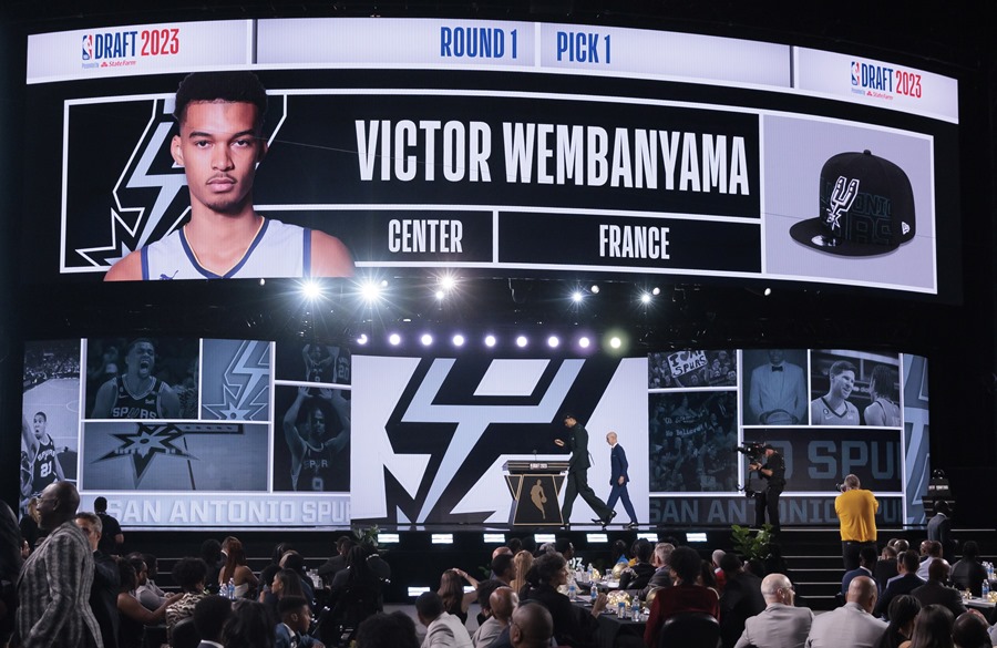 Victor Wembanyama, número uno del draft de la NBA