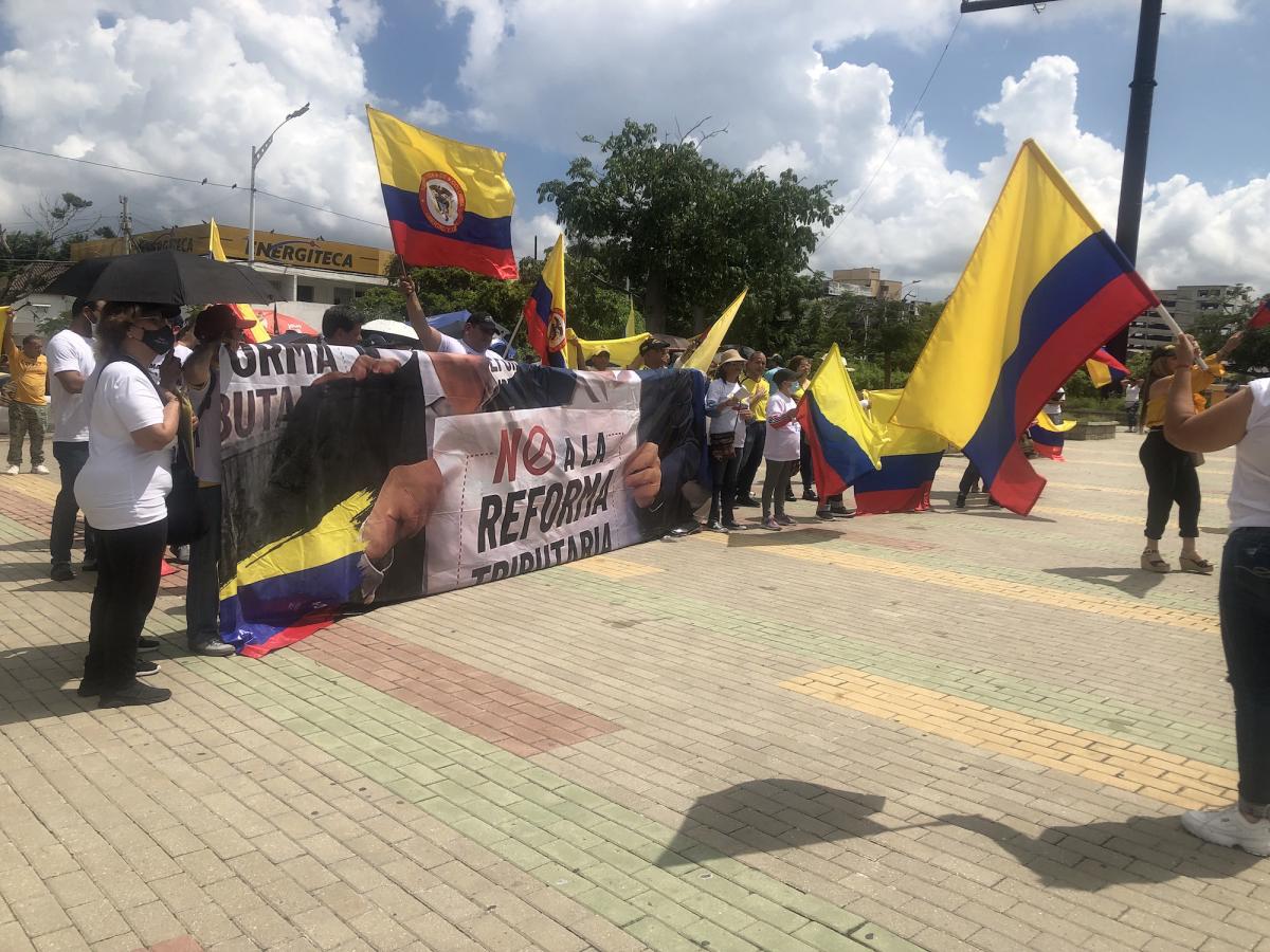 Protestas en Barranquilla contra el Gobierno Petro por reformas y creciente inseguridad