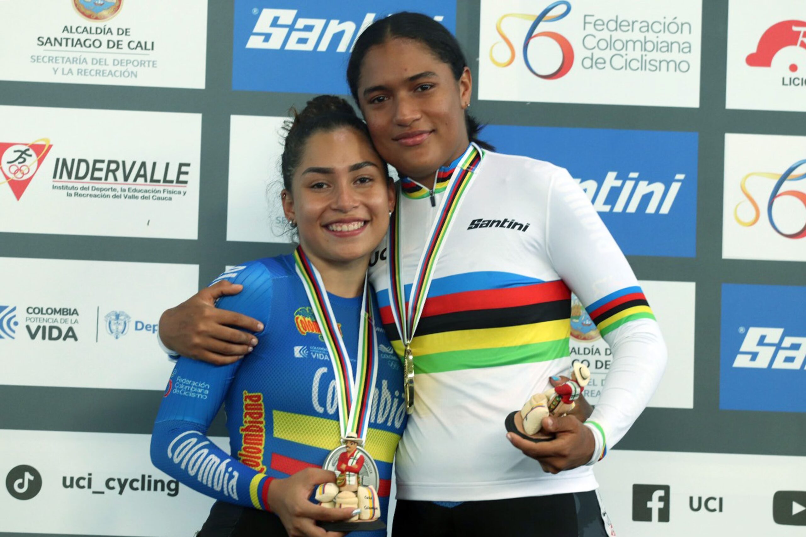 Colombia gana oro y plata en el keirin del Campeonato Mundial Junior de Pista de Cali