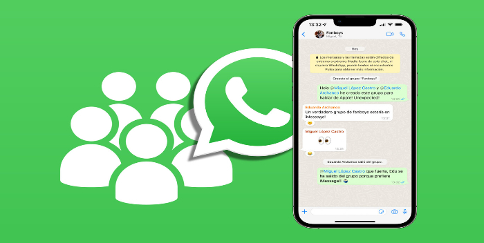 WhatsApp trae los grupos sin nombre y con hasta 6 participantes