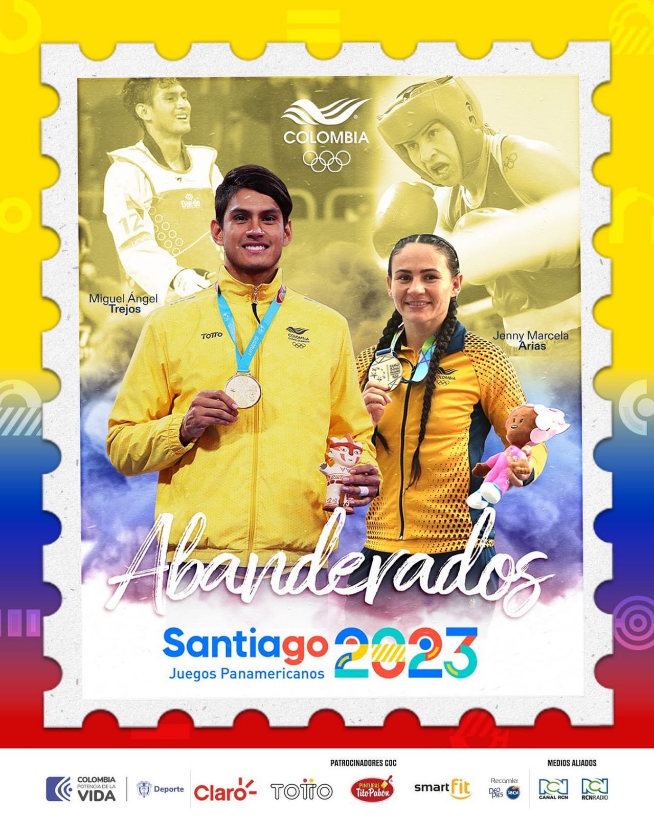 Jenny Arias y Miguel Ángel Trejos: Representantes Destacados de Colombia en los Juegos de Santiago 2023