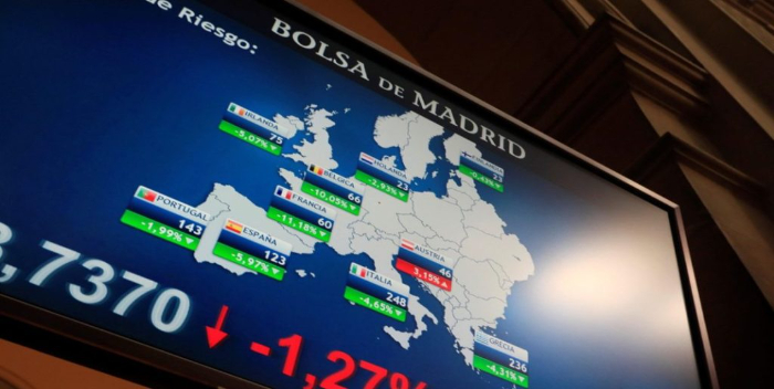 Bolsas europeas caen y el precio del crudo sube por conflicto en Oriente Medio