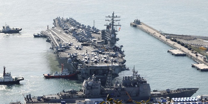 Corea del Norte amenaza con destruir portaaviones de Estados Unidos
