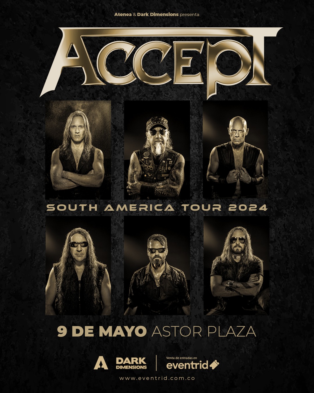 La icónica banda de heavy metal alemana, ACCEPT llega a Colombia en su South America Tour