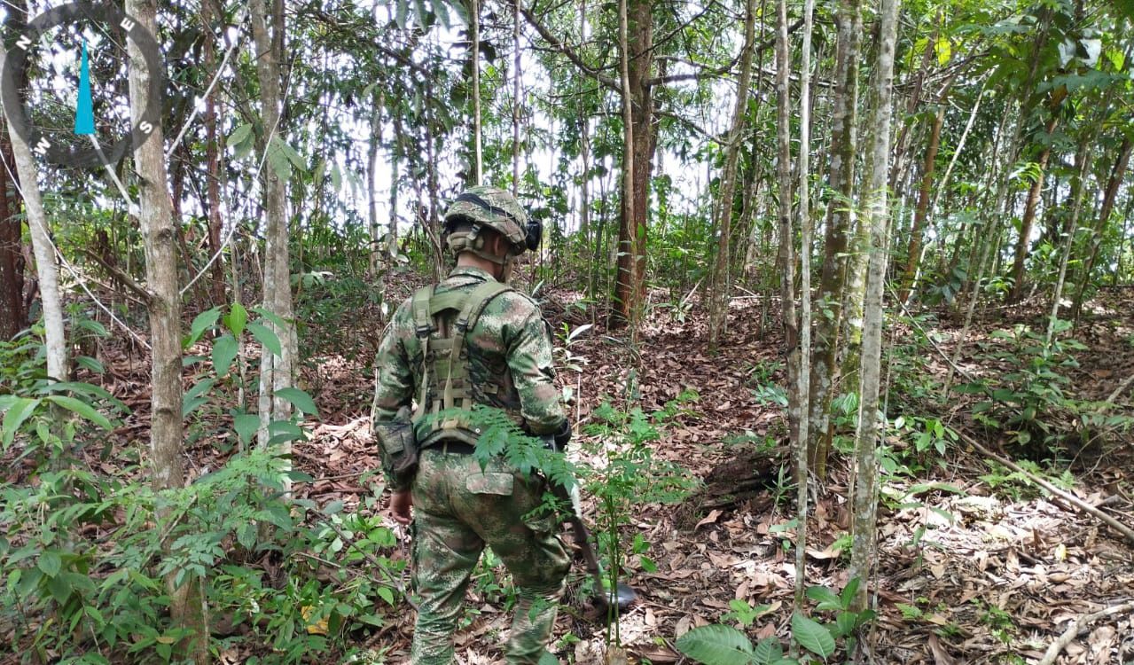 Ejército Nacional destruyó artefactos explosivos improvisados que serían utilizados para acciones terroristas en Cáceres, Antioquia