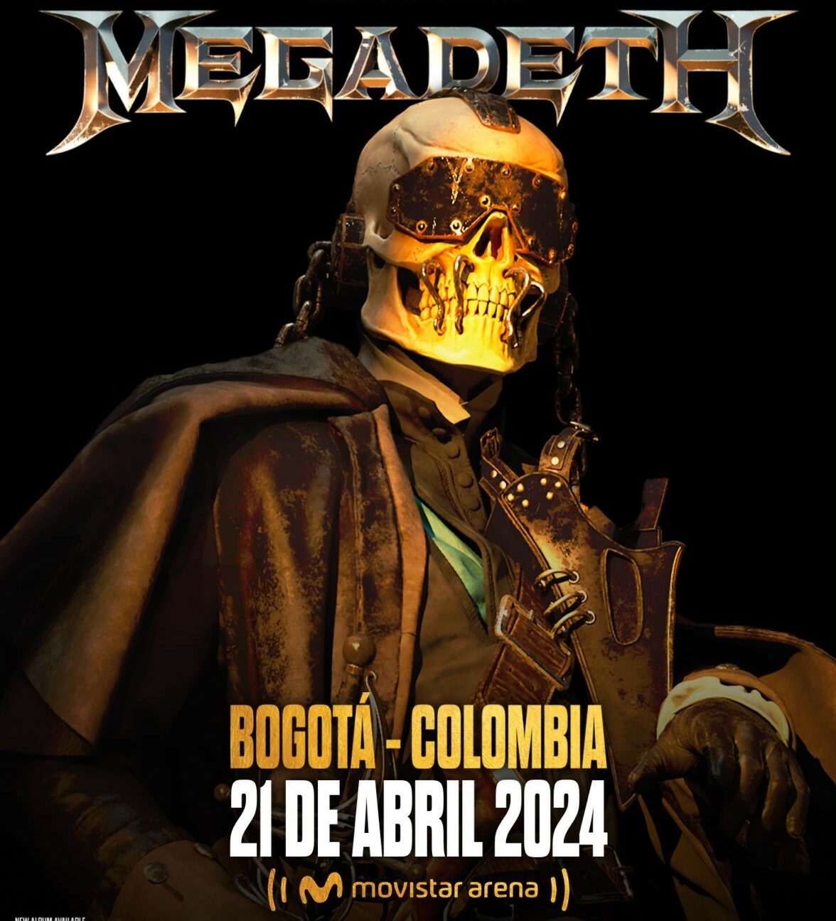 Megadeth en concierto: 10 años después vuelven a Colombia para un show histórico en el Movistar Arena