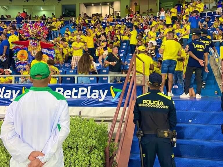 Balance positivo en materia de seguridad del partido de la selección Colombia ante Brasil