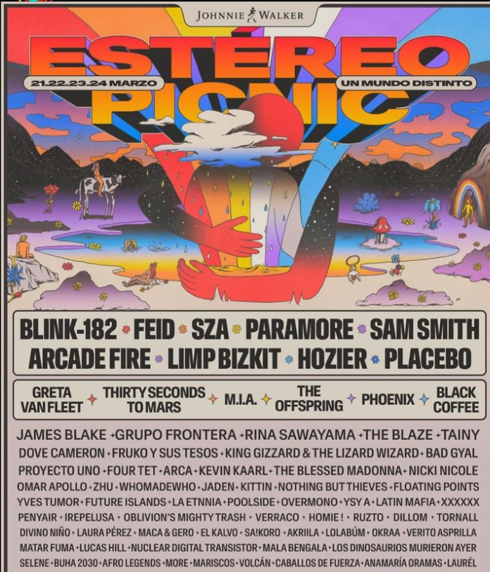 Festival Estereo Picnic 2024 presenta: Blink-182, Feid, Paramore, Sam Smith, y más en El Presente de Un Mundo Distinto