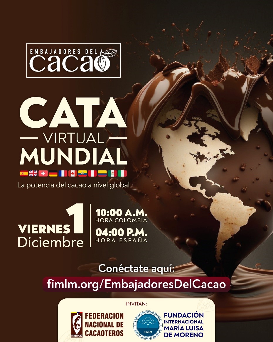Este viernes, cata virtual mundial con 100 familias cacaocultoras que comercializarán sus productos ante representantes de 10 países