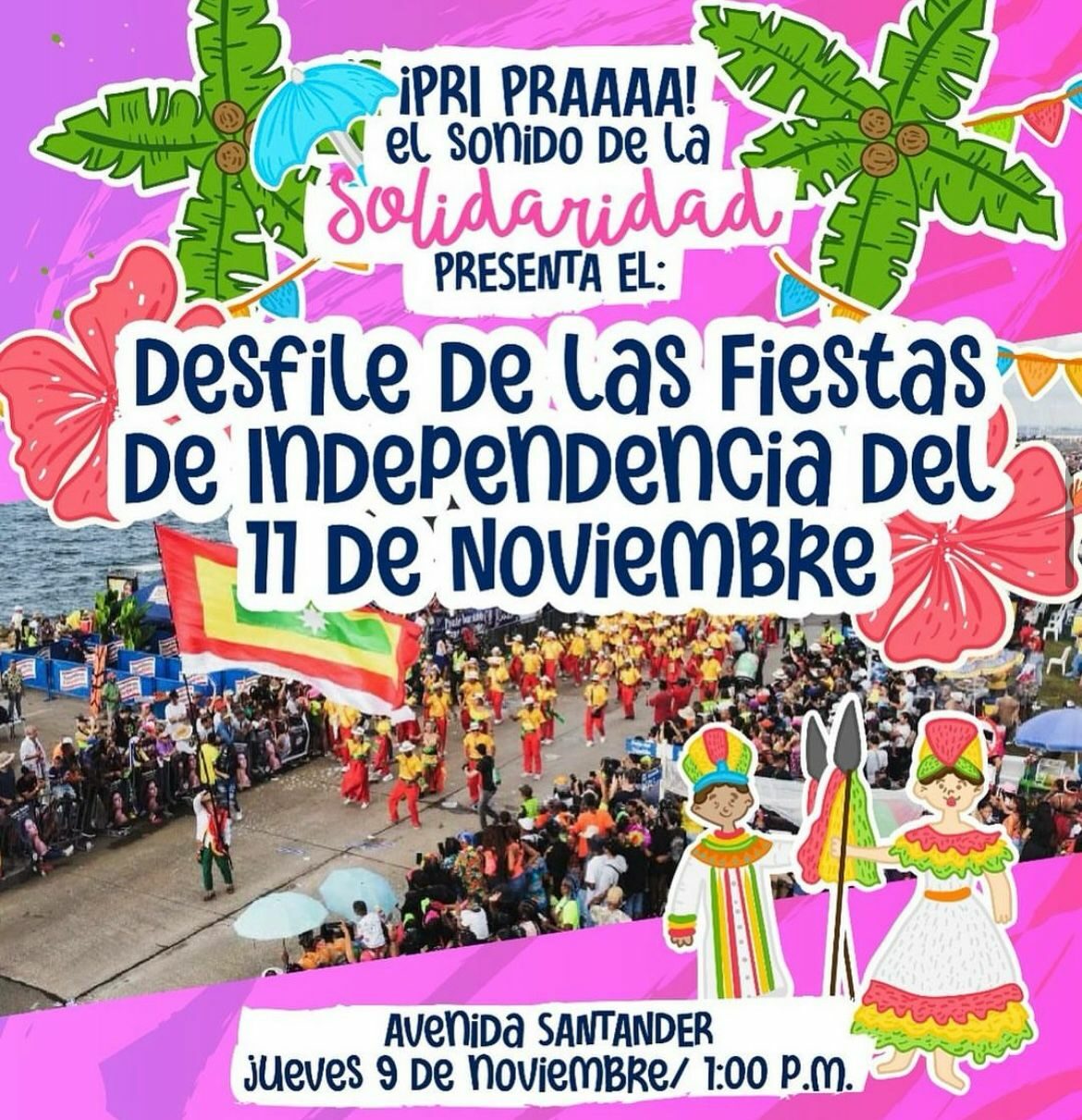 ¡Hoy es el día!, gran Desfile de la Independencia de Cartagena se llevará a cabo desde la 1 de la tarde