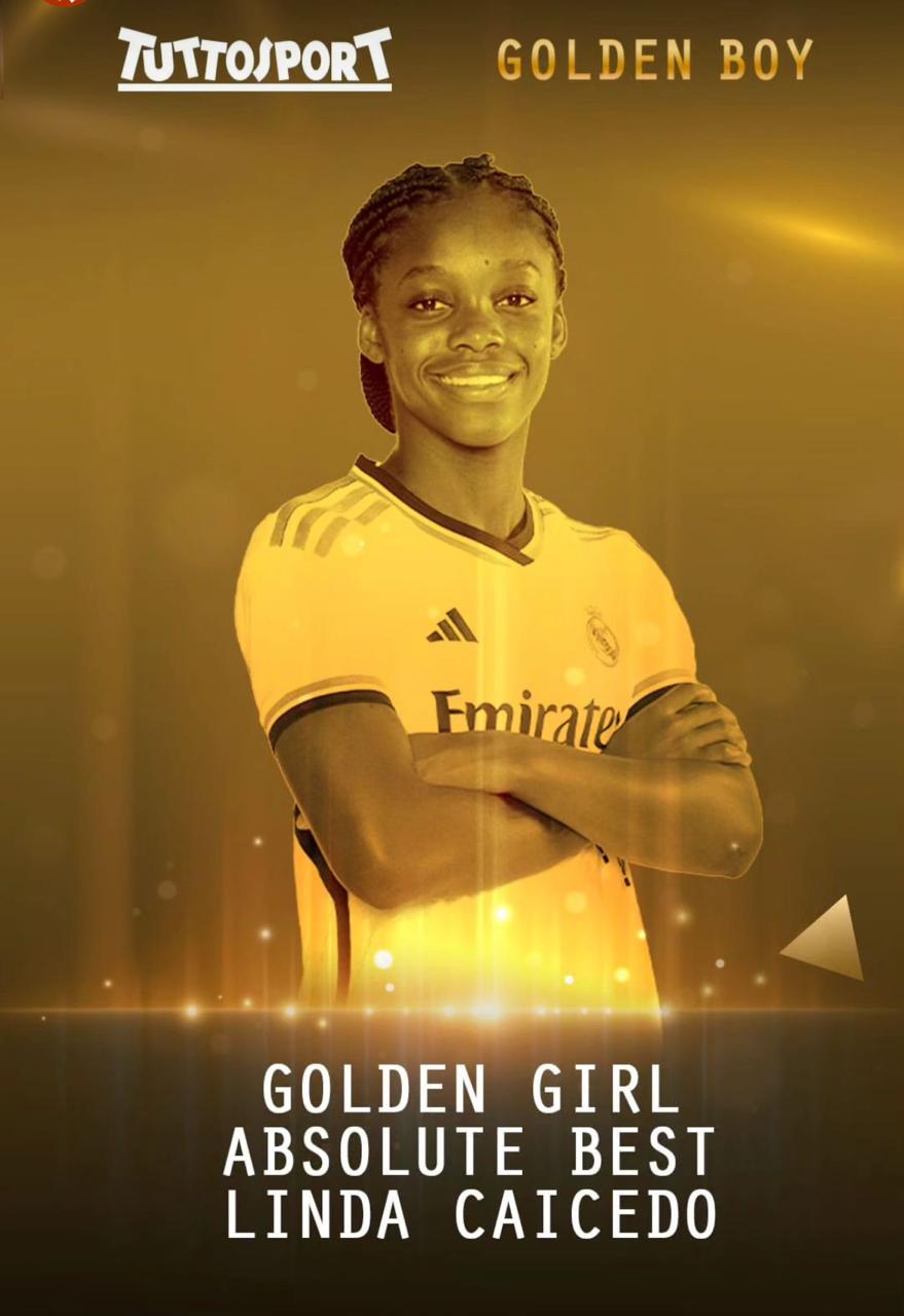 Linda Caicedo es nombrada la Golden Girl 2023