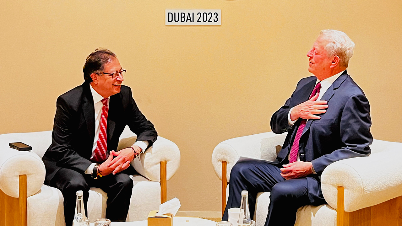 Presidente Petro se reunió con Al Gore, el Emir de Catar, el jeque Al Thani, y su homólogo de Emiratos Árabes Unidos
