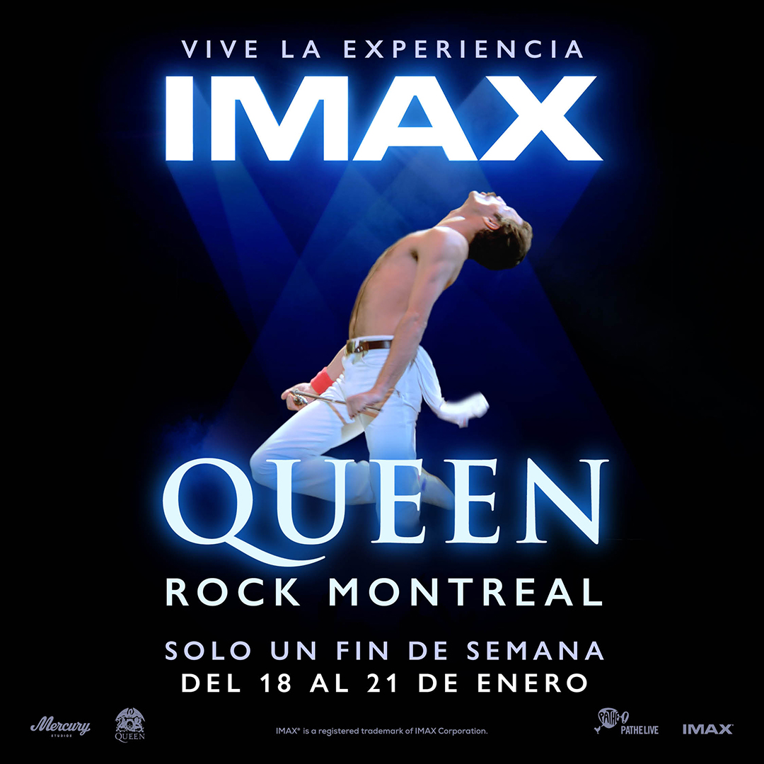 Anuncian el estreno mundial de «Queen Rock Montreal», exclusivamente en las salas de cine Imax durante un tiempo limitado