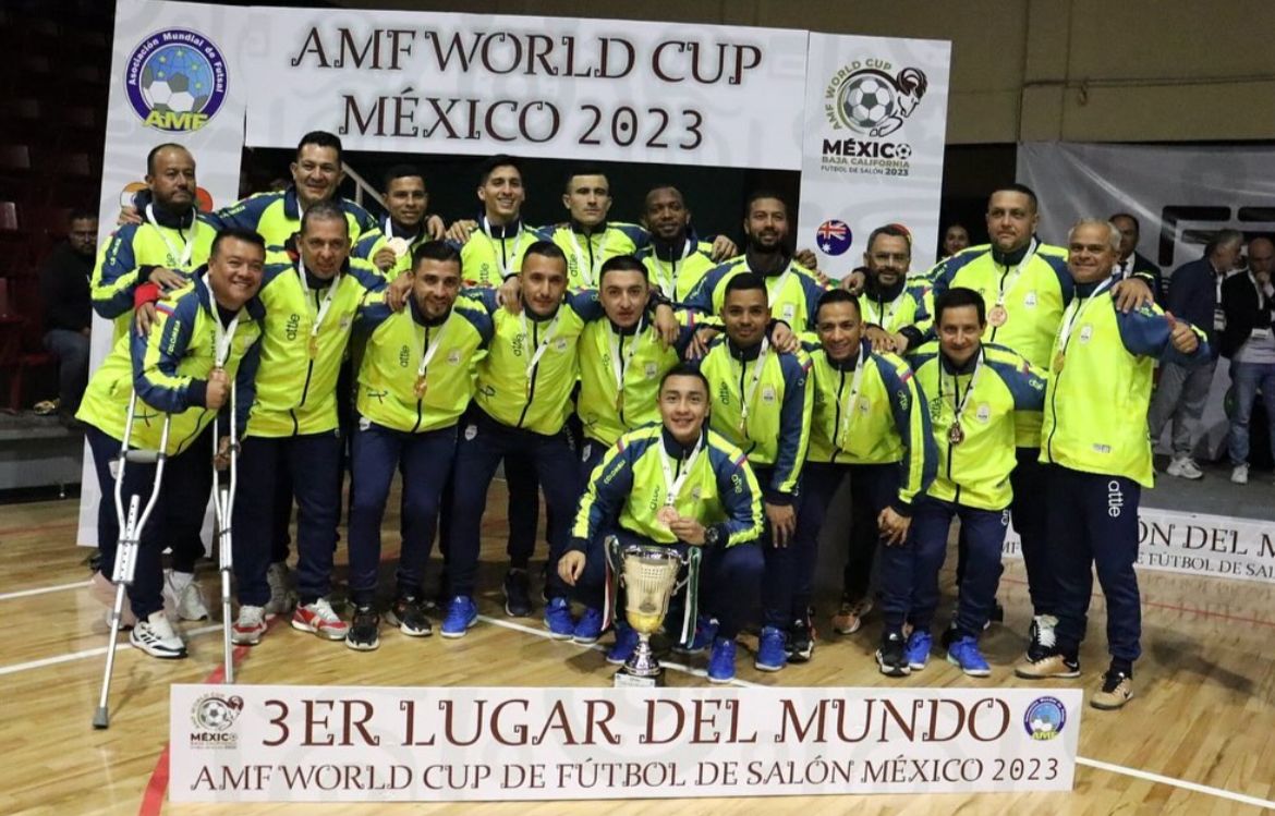 Colombia ocupa el 3er puesto del Campeonato Mundial de Fútbol de salón México 2023