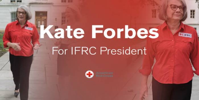 Kate Forbes toma el mando de la Federación Internacional de la Cruz Roja