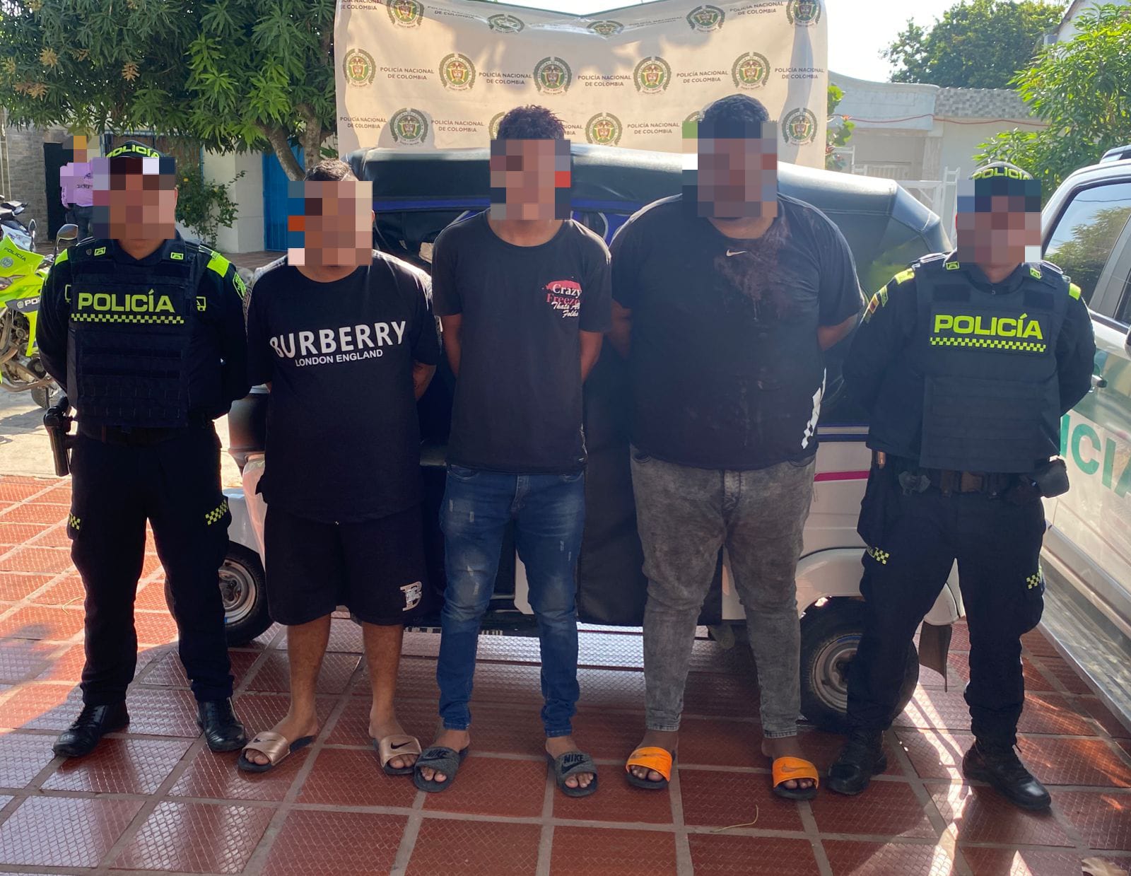 Por robar un motocarro tres personas capturadas en Baranoa, Atlántico