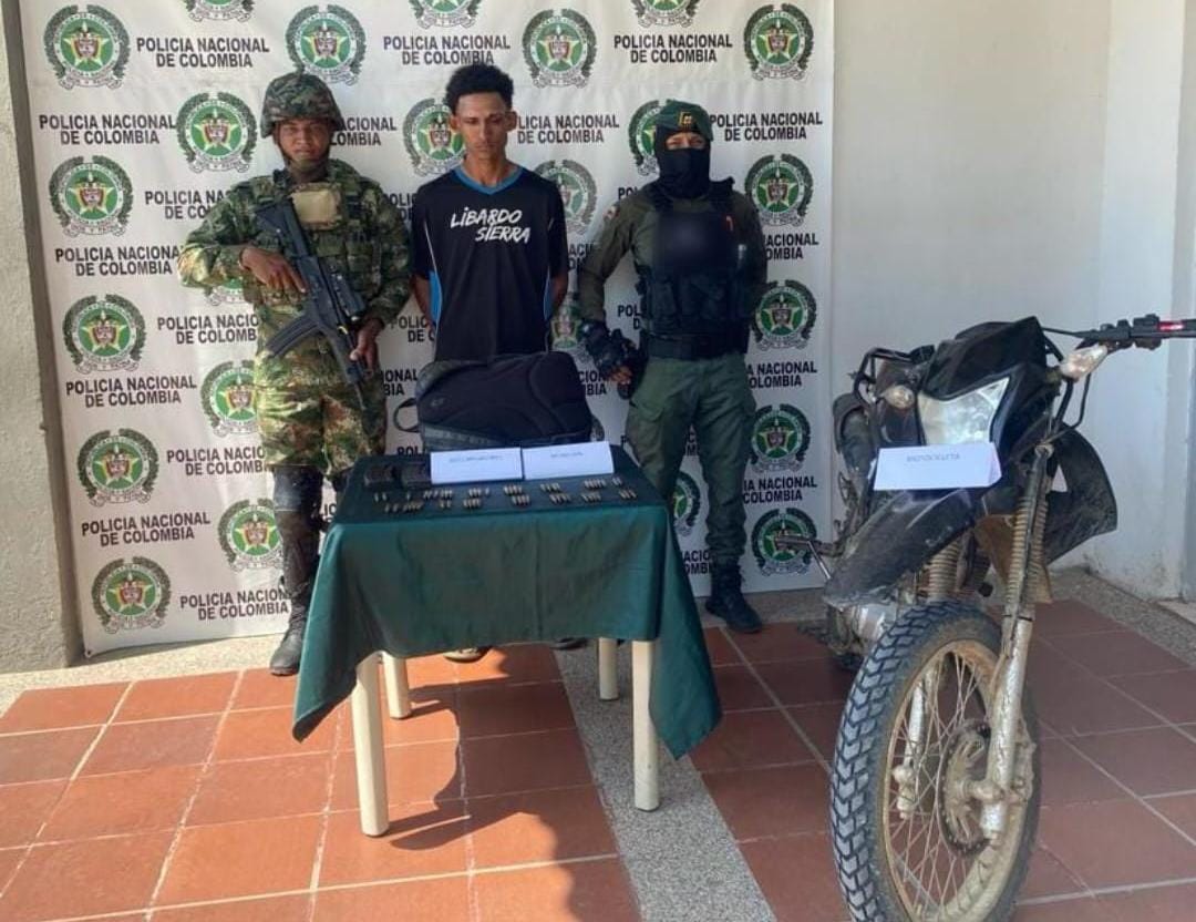 Policía en Magangué captura cargado con municiones a presunto miembro del Clan del Golfo