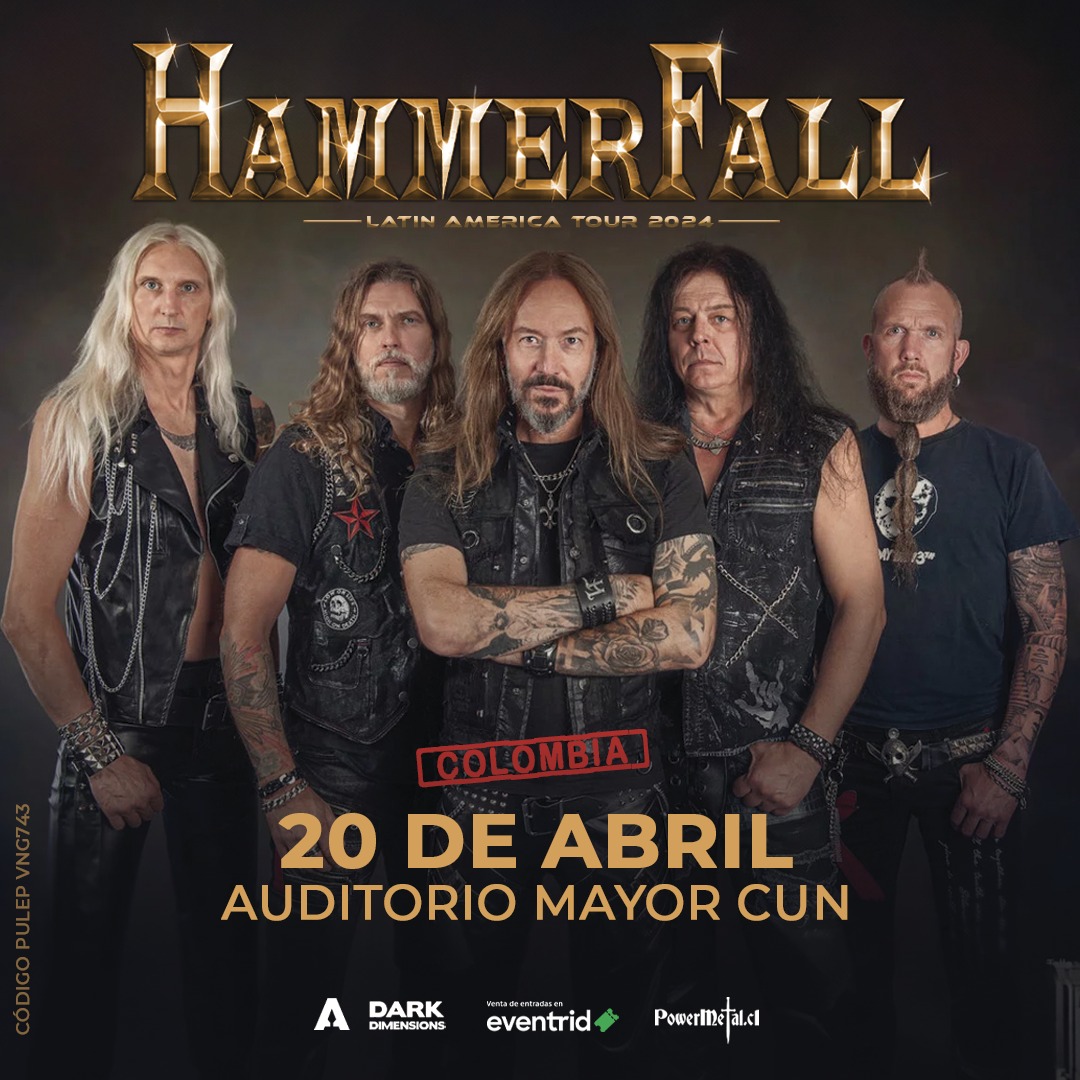 La icónica banda sueca de Heavy Metal, HammerFall, está lista para encender los escenarios de América Latina