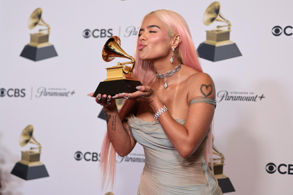 Karol G gana su primer Grammy a mejor álbum de música urbana por ‘Mañana será bonito’