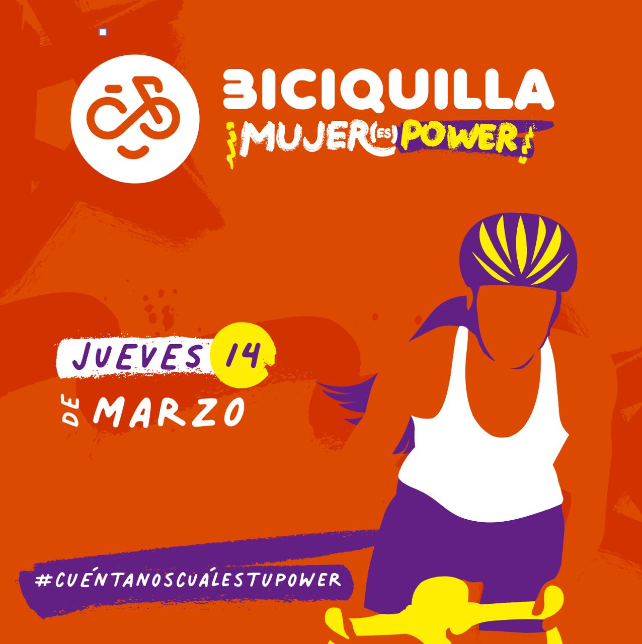 Sumate a la Biciquilla “Mujer Power”, este jueves 14 de marzo